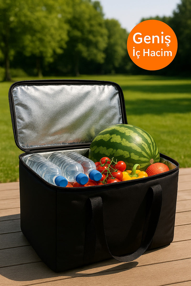 Bordo 40 Litre Termos Çanta | Yalıtımlı Plaj, Piknik, Kamp ve Günlük Kullanıma Uygun Termal Çanta
