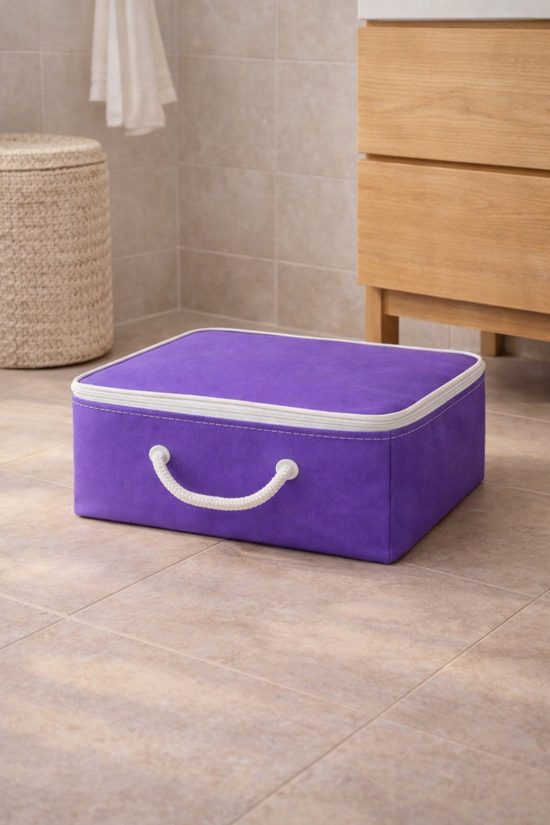 Şeffaf Kapaklı Saklama Hurcu 28x32x15 – Kıyafet, Çorap ve Dolap Düzenleyici Organizer