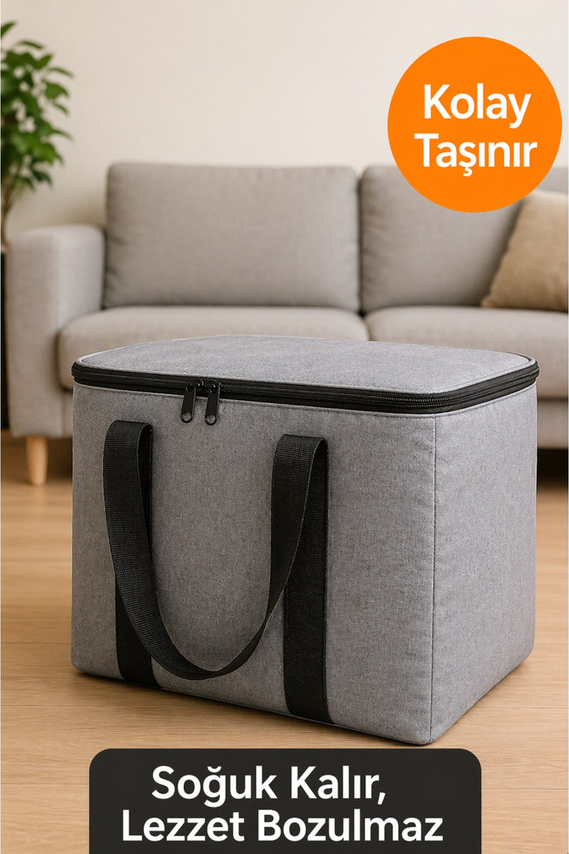 Bordo 40 Litre Termos Çanta | Yalıtımlı Plaj, Piknik, Kamp ve Günlük Kullanıma Uygun Termal Çanta