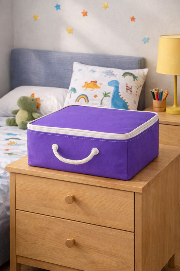 Şeffaf Kapaklı Saklama Hurcu 28x32x15 – Kıyafet, Çorap ve Dolap Düzenleyici Organizer